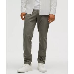 Lululemon Commission Slim-Fit‎ Pant 32" Inseam Green/Grey Trousers - Size 34